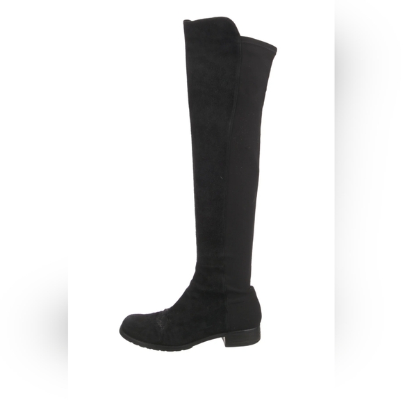 Stuart Weitzman the 5050 boot in black suede 7.5 - Picture 4 of 11